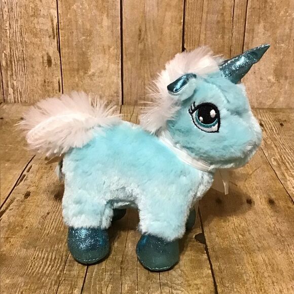 DanDee Blue Unicorn Plush 6.5” - Picture 4 of 8